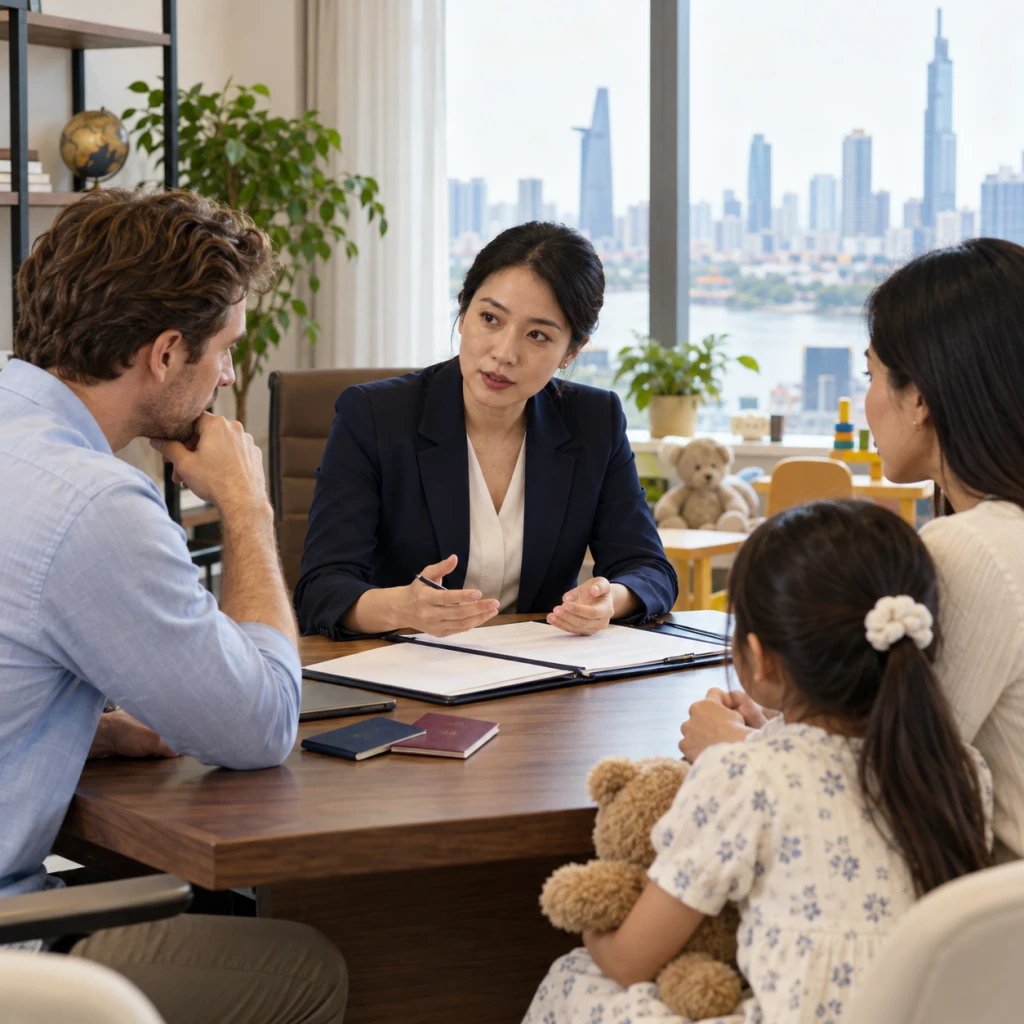Child custody disputes in divorce cases involving foreign elements.