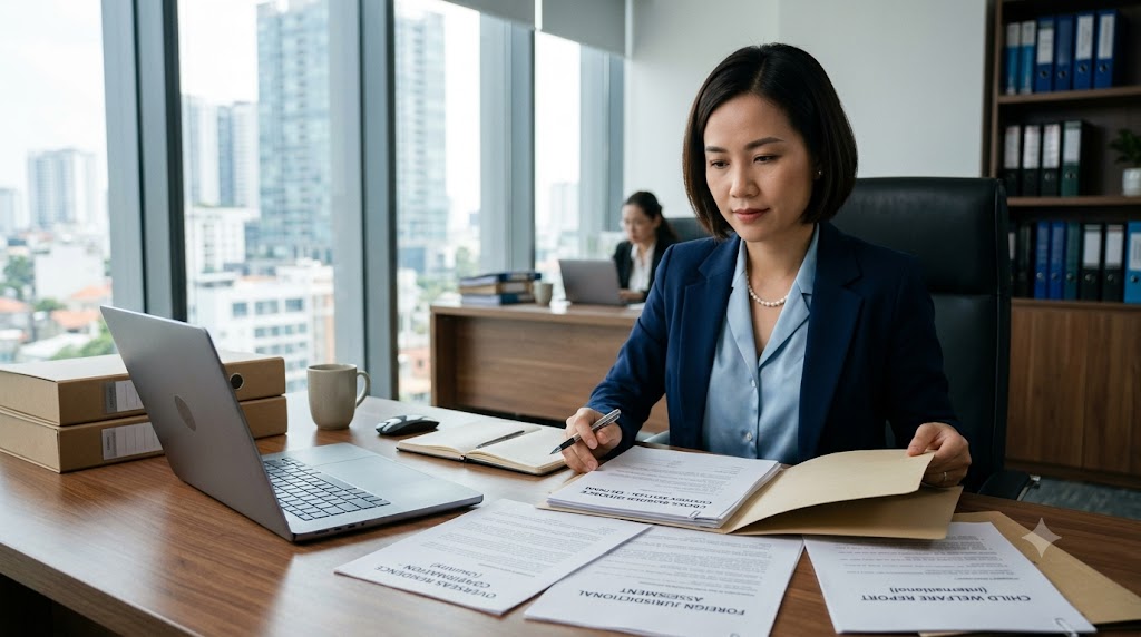 Cross border child custody issue in Vietnam divorce proceedings