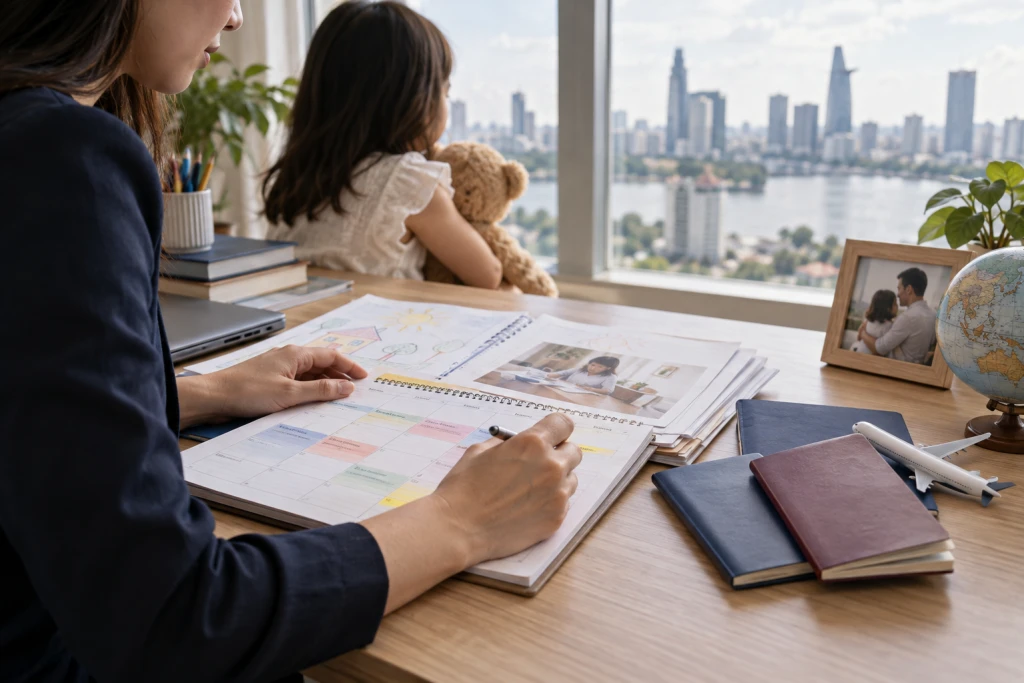 Child custody disputes in divorce cases involving foreign elements. — document preparation and legal review