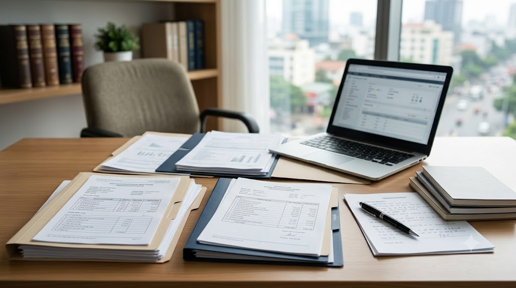 Financial records showing marital income during marriage