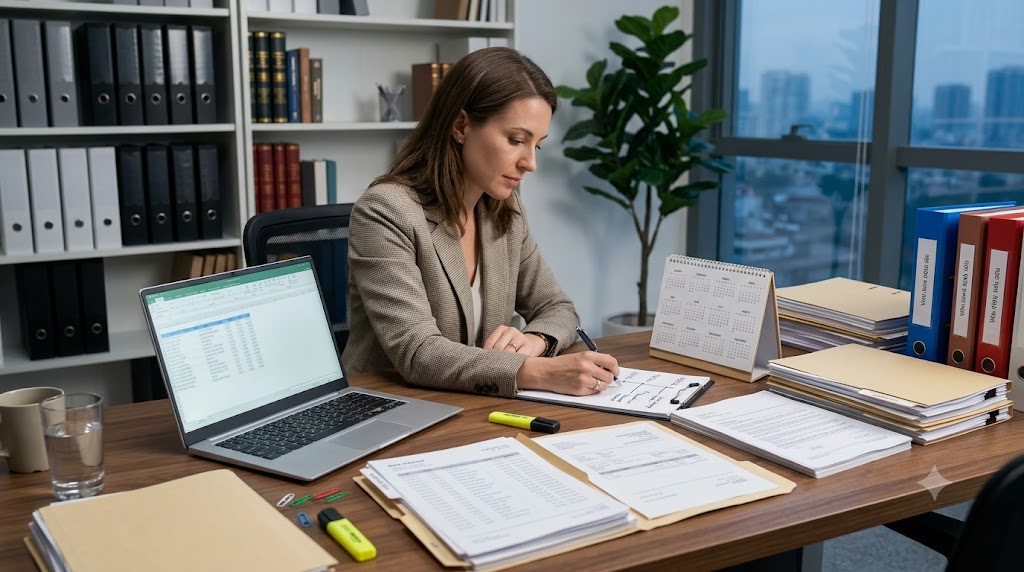 Client preparing a timeline of transfers before divorce filing